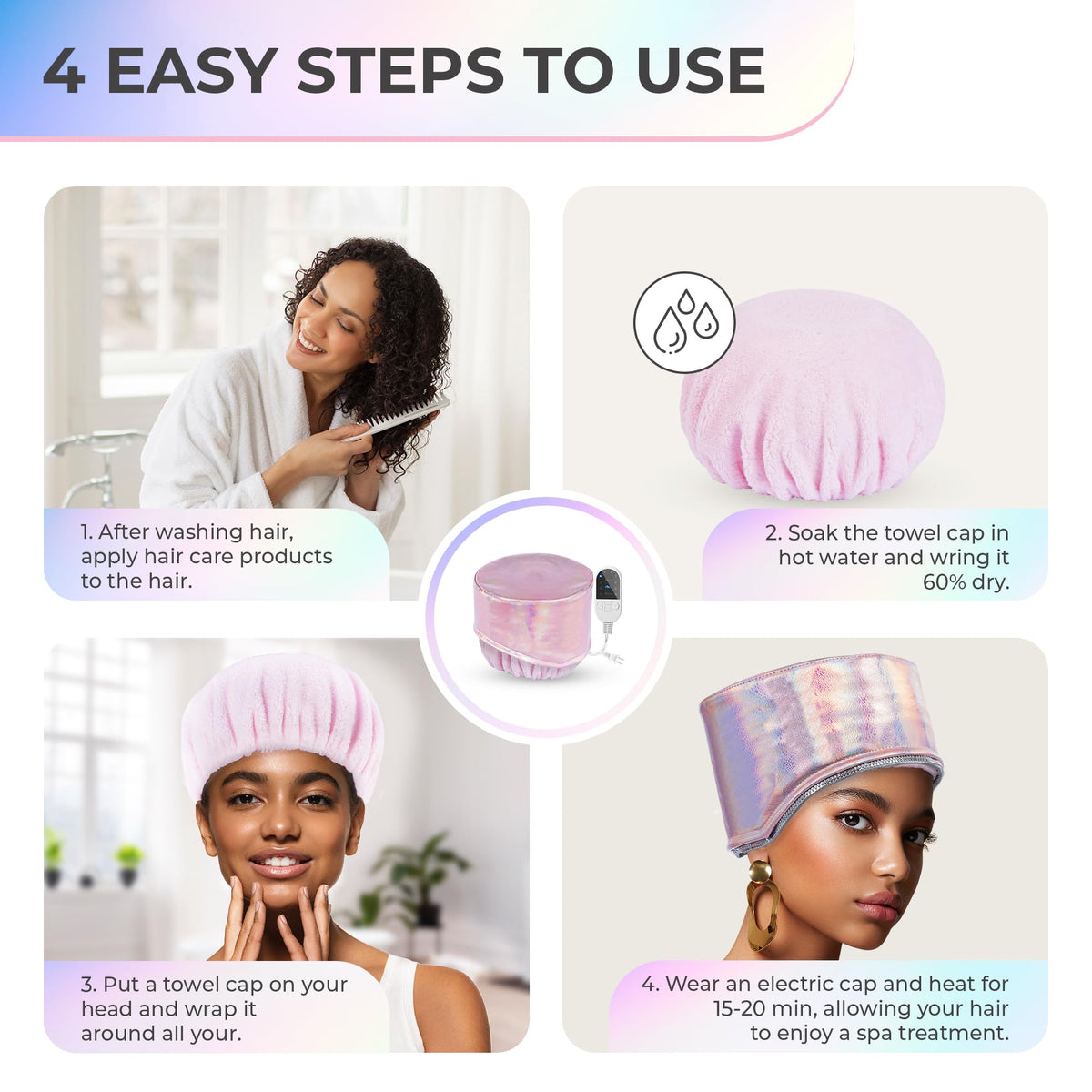 SISWOW Heat Cap packaging with product details