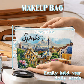 Sitsink Makeup Bag with handwritten Spain detail