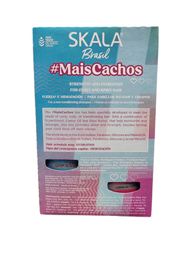 SKALA Expert Mais Cachos Shampoo and Conditioner Kit 325ml back view