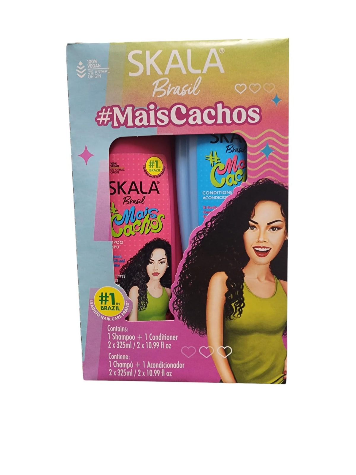 SKALA Expert Mais Cachos Shampoo and Conditioner Kit 325ml front view