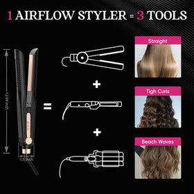 SKIMI Airflow Styler 2.0 in use creating beach waves