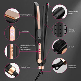 SKIMI Airflow Styler 2.0 side view showing titanium plates