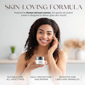 Skin 2.0 moisturiser on a bathroom counter
