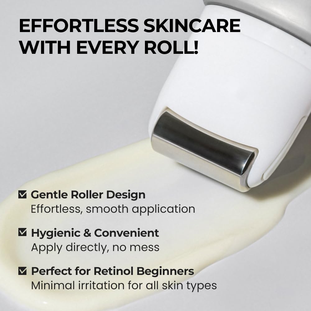 SKIN & LAB Retinol Lifting Roller Cream applied to skin