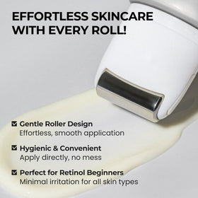 SKIN & LAB Retinol Lifting Roller Cream applied to skin