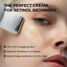 SKIN & LAB Retinol Lifting Roller Cream showing roller applicator