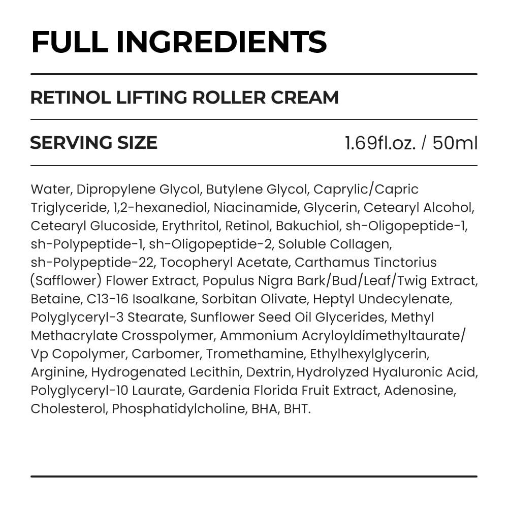 SKIN & LAB Retinol Lifting Roller Cream with massage applicator