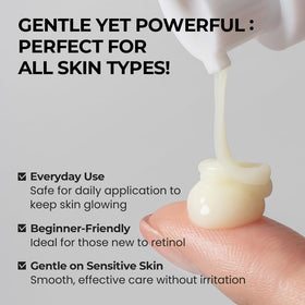 SKIN & LAB Retinol Repair Serum on a bathroom counter