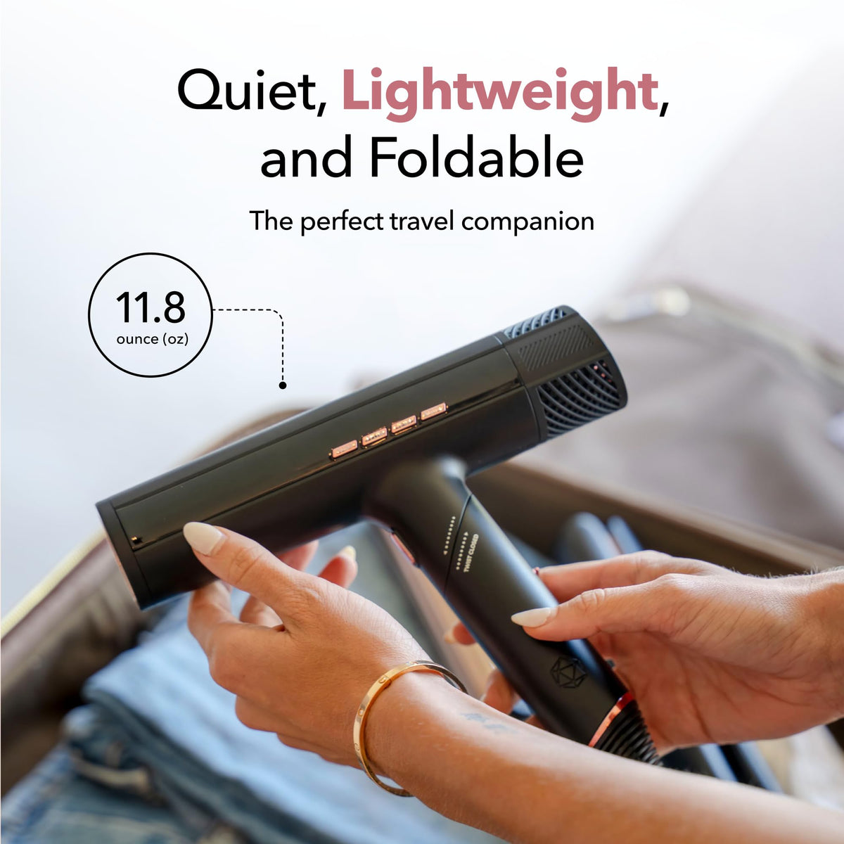 Skin Research Institute DryQ Smart Hair Dryer lightweight design