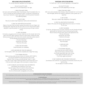 Skin Revolution hair care routine with keratin