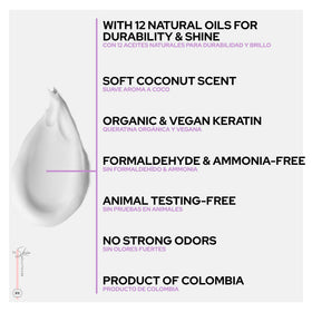 Skin Revolution Organic Keratin 120ml side view