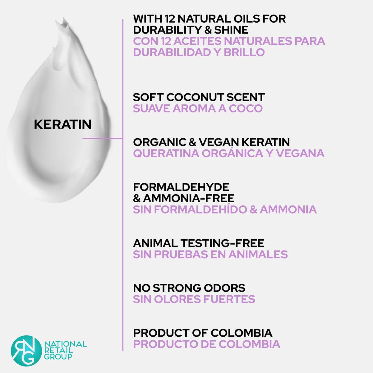 Skin Revolution Organic Keratin application process