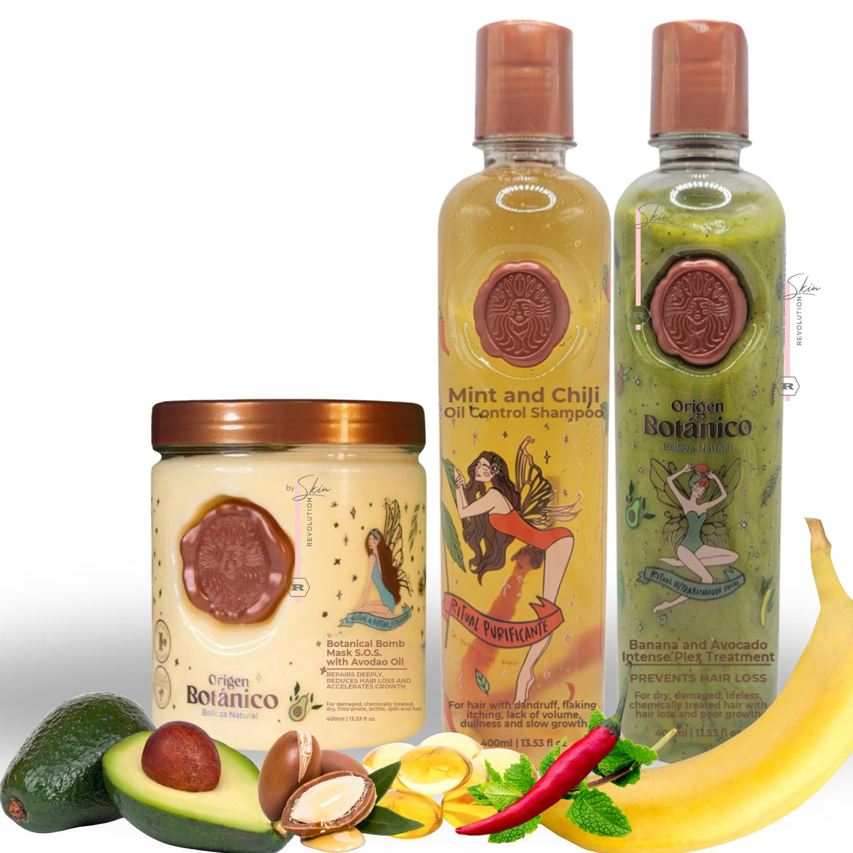 Skin Revolution Organic Keratin Kit with aftercare products