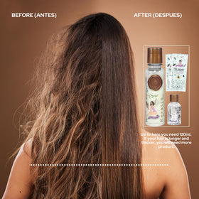 Skin Revolution Ritual Botánico Organic Keratin 1L application process