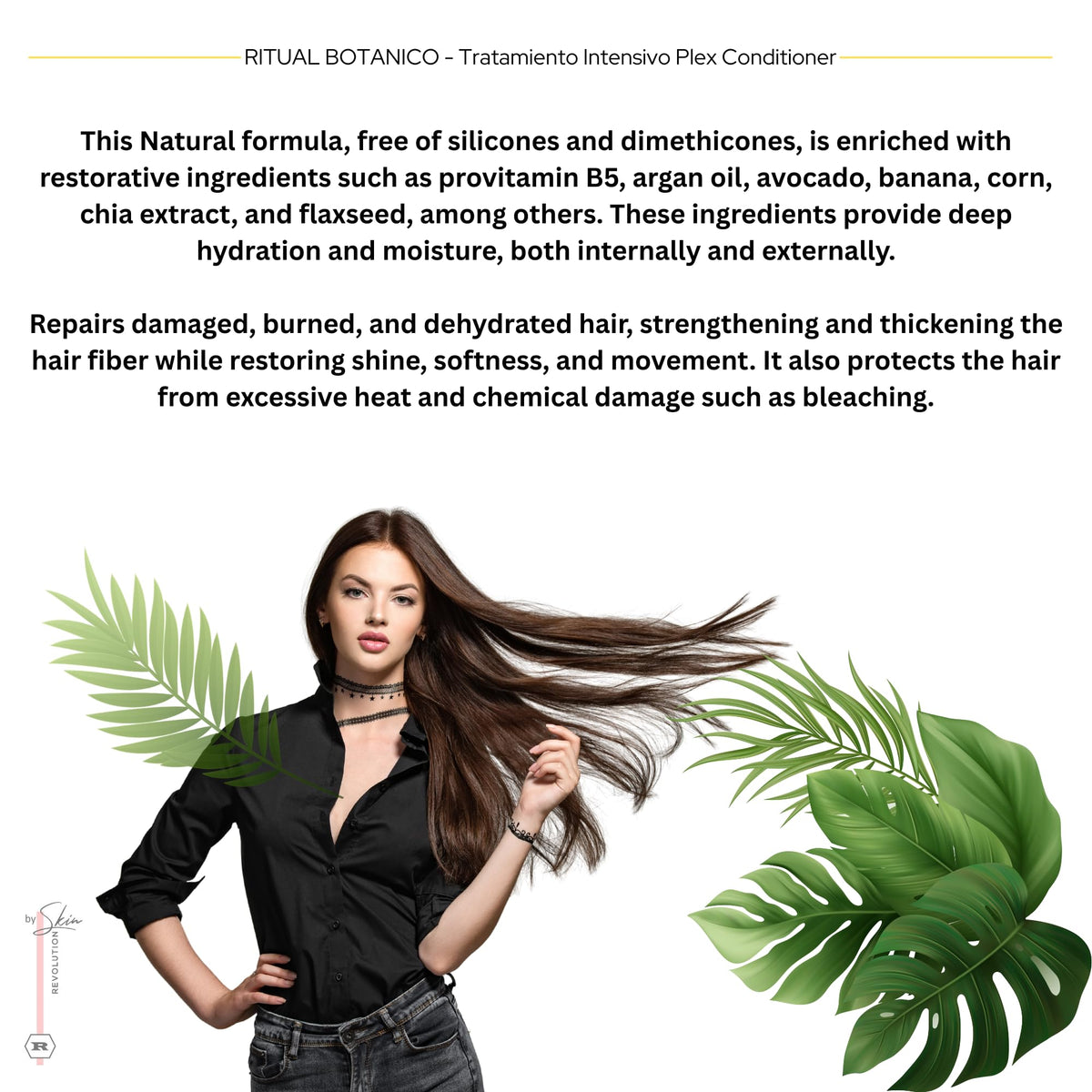 Skin Revolution Vegan Organic Keratin Conditioner side view