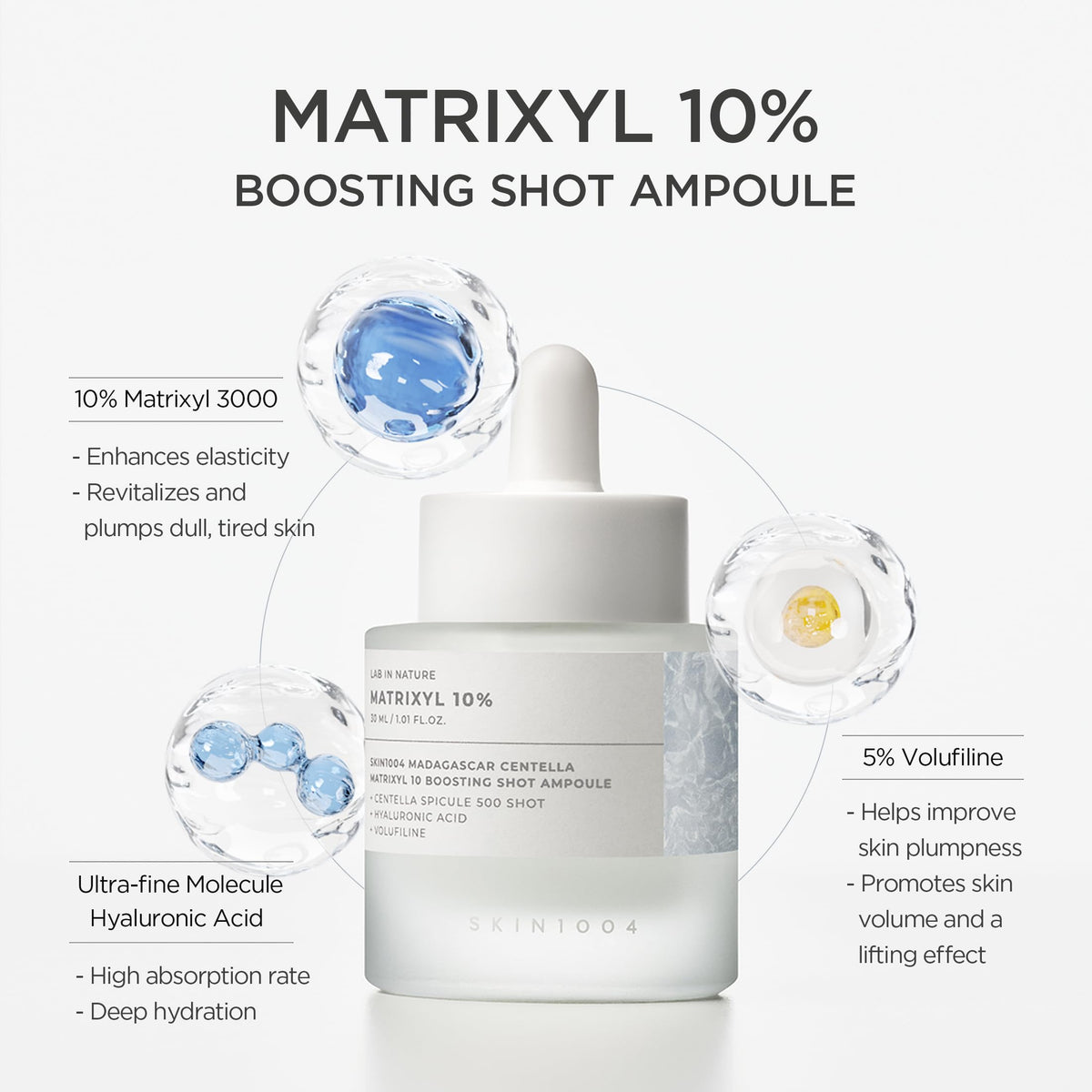 SKIN1004 ampoule bottle with label details