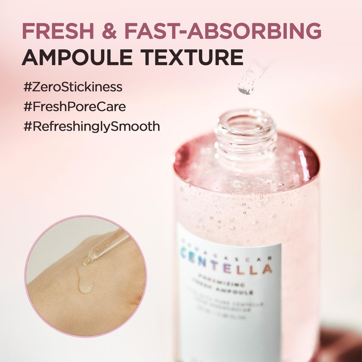 SKIN1004 Centella Poremizing Fresh Ampoule 50ml lifestyle use