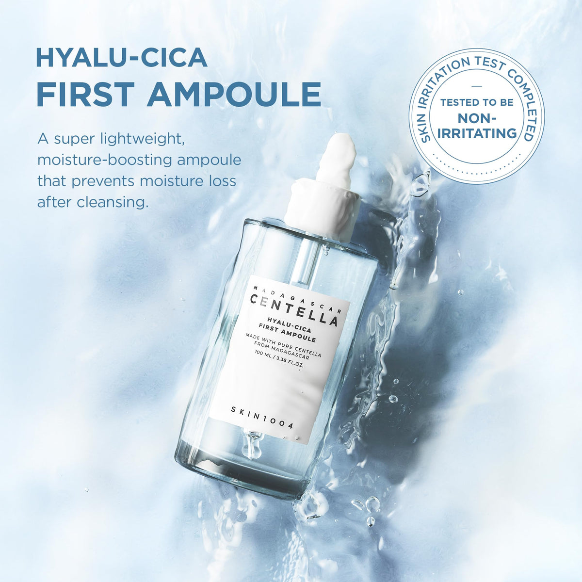 SKIN1004 Hyalu-Cica First Ampoule 50ml bottle with cap