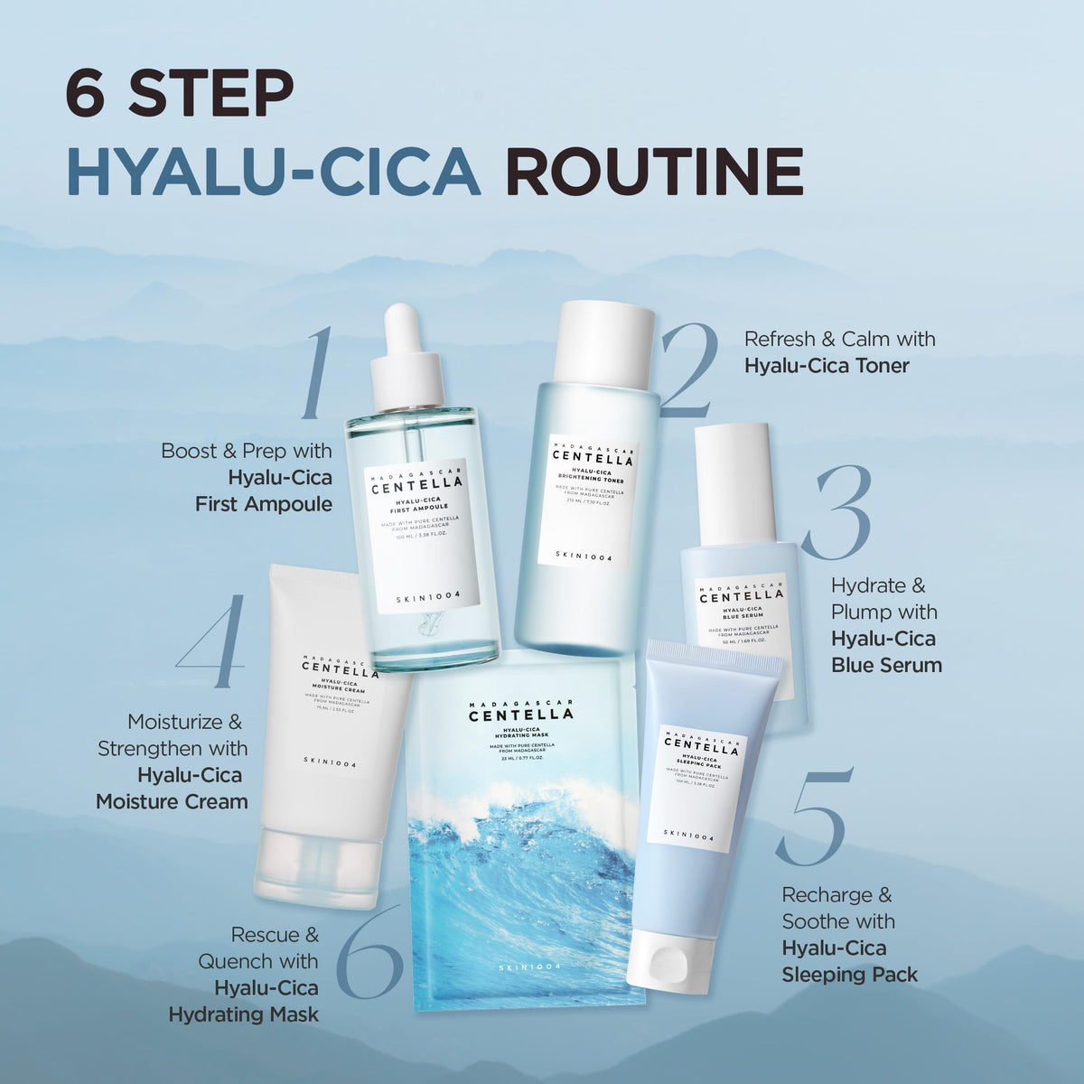 SKIN1004 Hyalu-Cica First Ampoule 50ml packaging detail