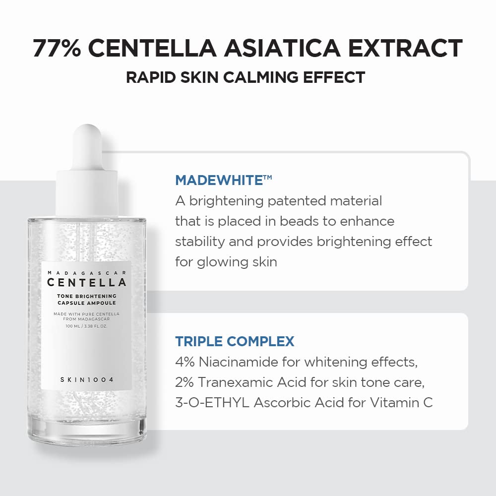 SKIN1004 Madagascar Centella Ampoule on a marble surface
