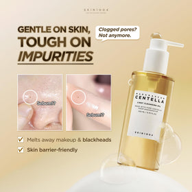 SKIN1004 Madagascar Centella Cleansing Oil with ingredients displayed