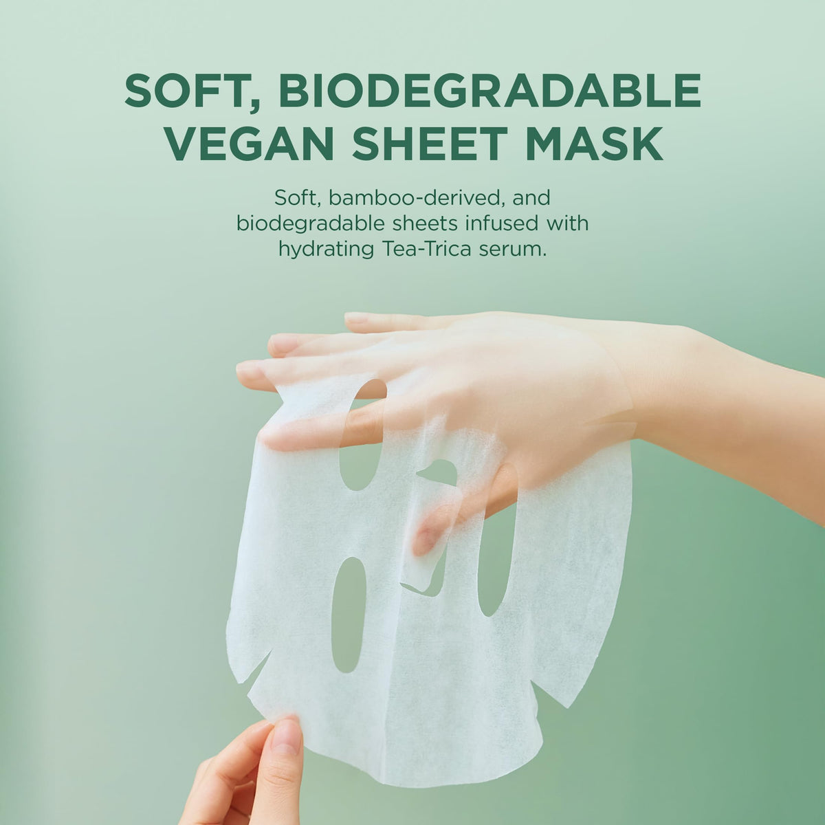 SKIN1004 Madagascar Centella Tea-Trica Relaxing Mask in use