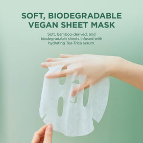SKIN1004 Madagascar Centella Tea-Trica Relaxing Mask in use