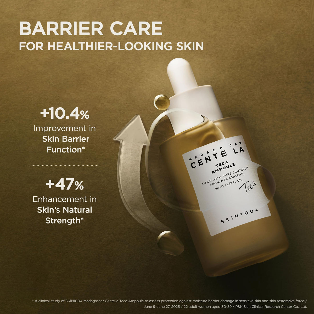 SKIN1004 Madagascar Centella TECA Ampoule application process