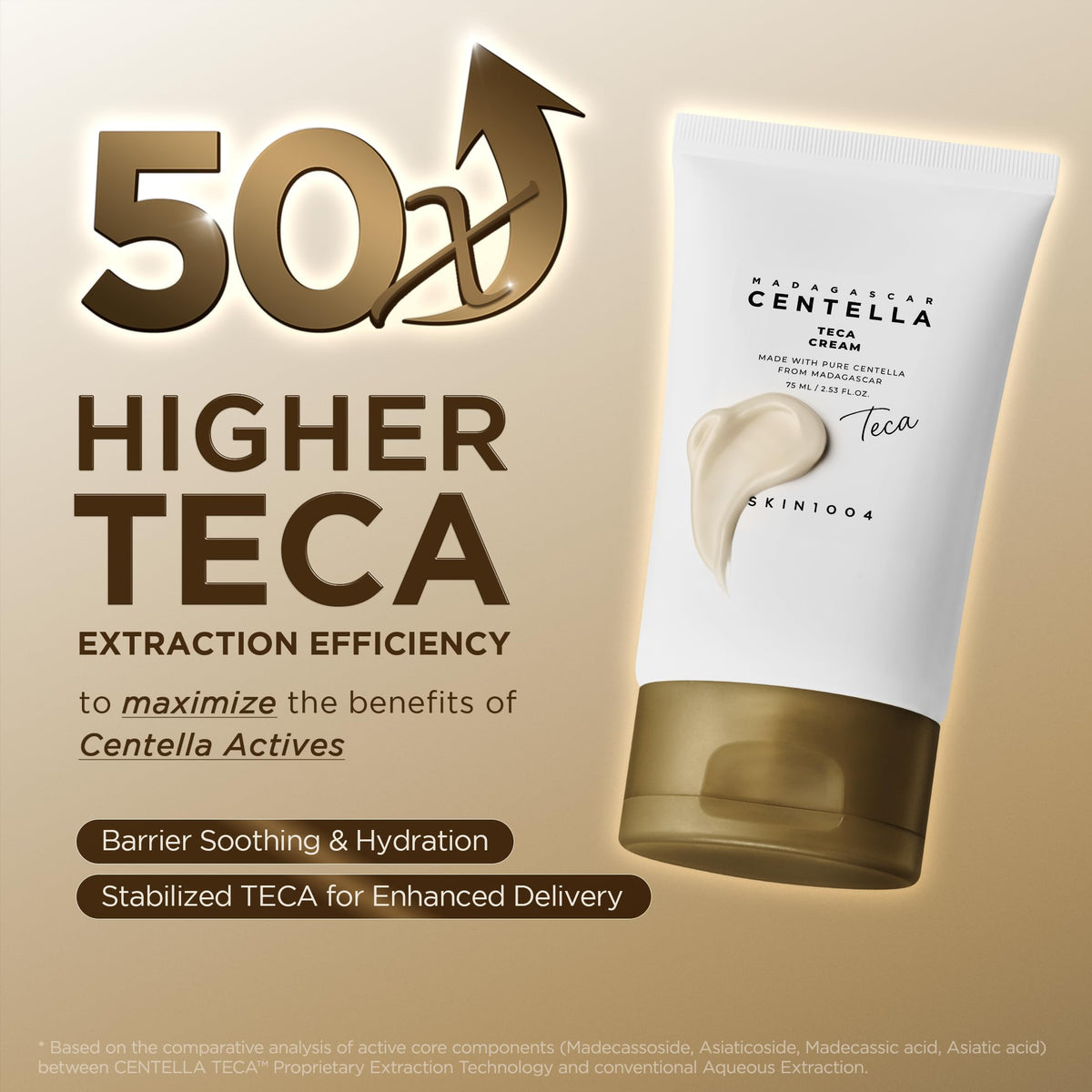 SKIN1004 Madagascar Centella TECA Cream packaging side view