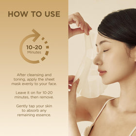 SKIN1004 Madagascar Centella Watergel Sheet Mask in use with relaxing background