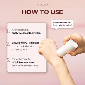 SKIN1004 Poremizing Quick Clay Stick Mask lifestyle use