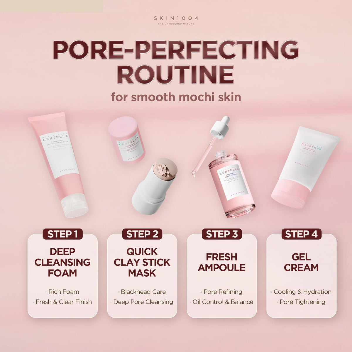 SKIN1004 Poremizing Quick Clay Stick Mask travel-friendly design