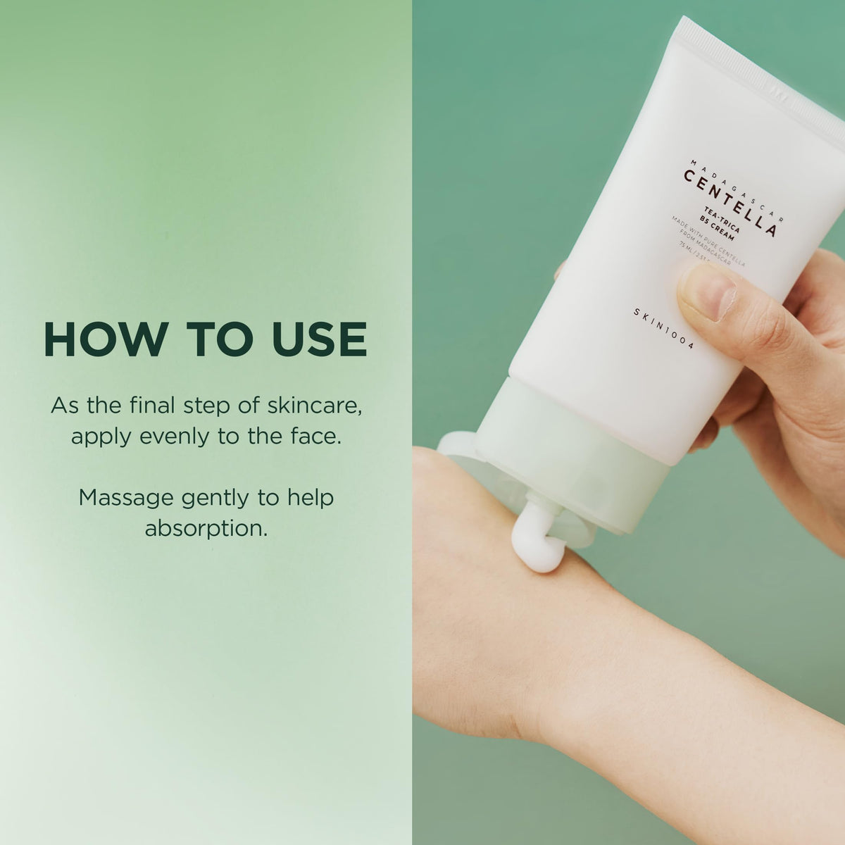 SKIN1004 Tea-Trica B5 Cream ingredients overview