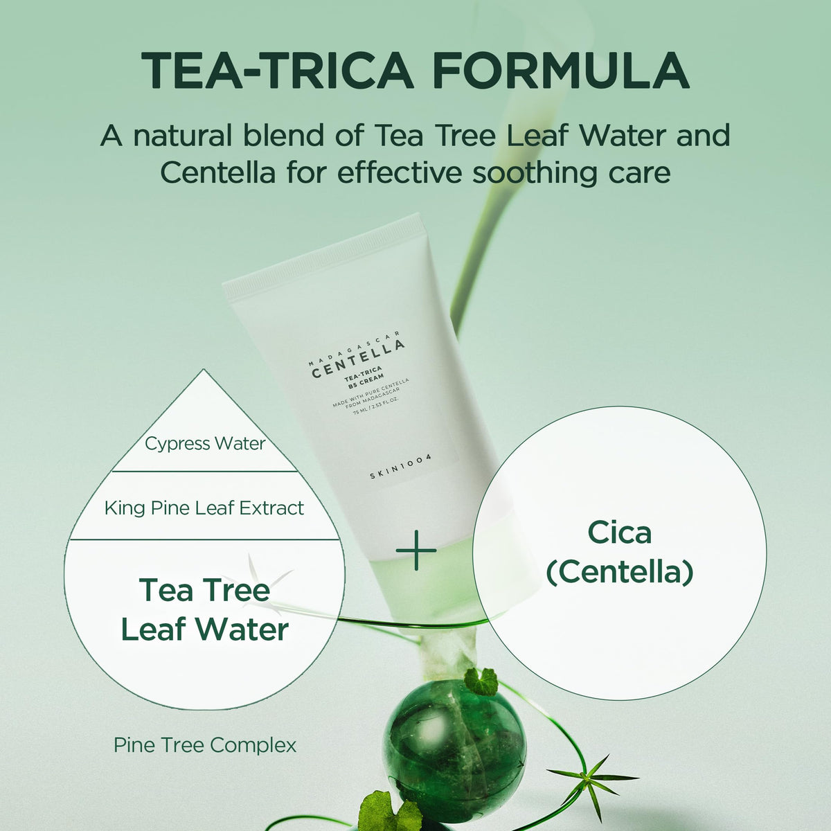 SKIN1004 Tea-Trica B5 Cream packaging details