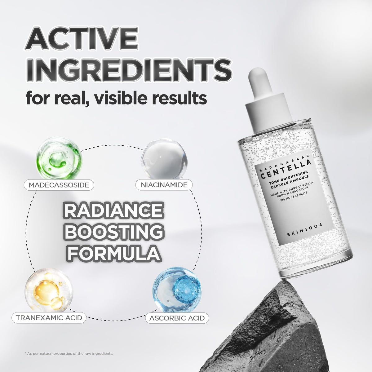 SKIN1004 Tone Balancing Capsule Ampoule 100ml with ingredients