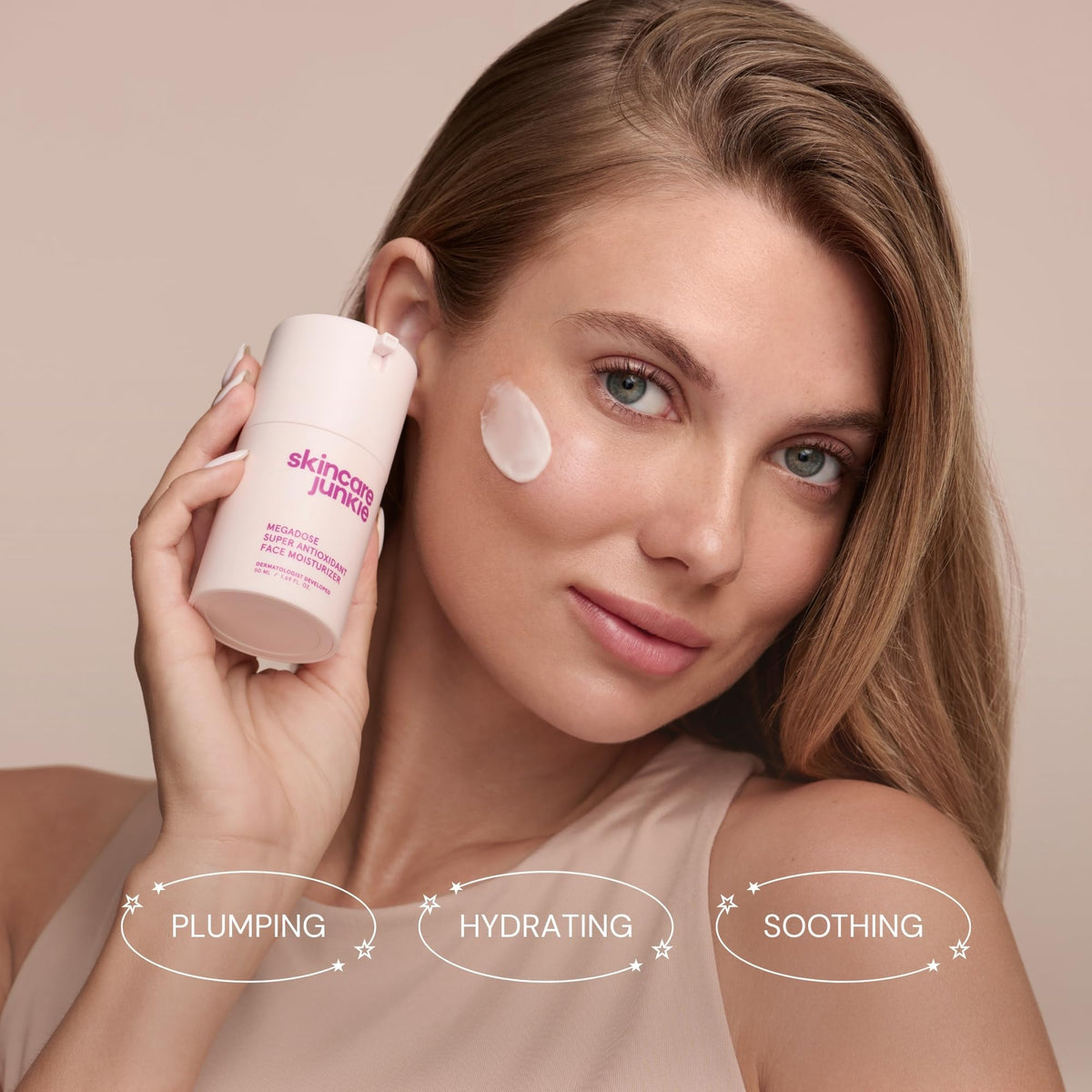 Skincare Junkie Megadose Super Antioxidant Face Moisturizer back view