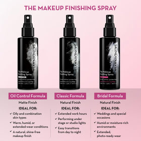 SKINDINAVIA Makeup Setting Spray mist application