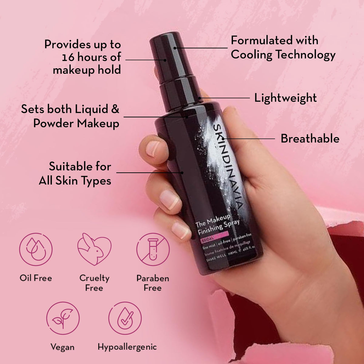 SKINDINAVIA Makeup Setting Spray packaging
