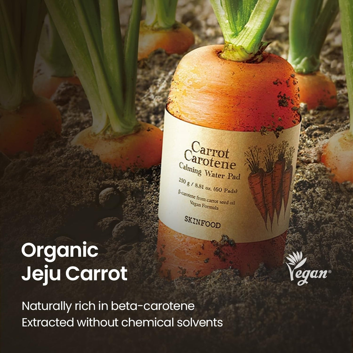 SKINFOOD Carrot Carotene Toner Pads ingredients list