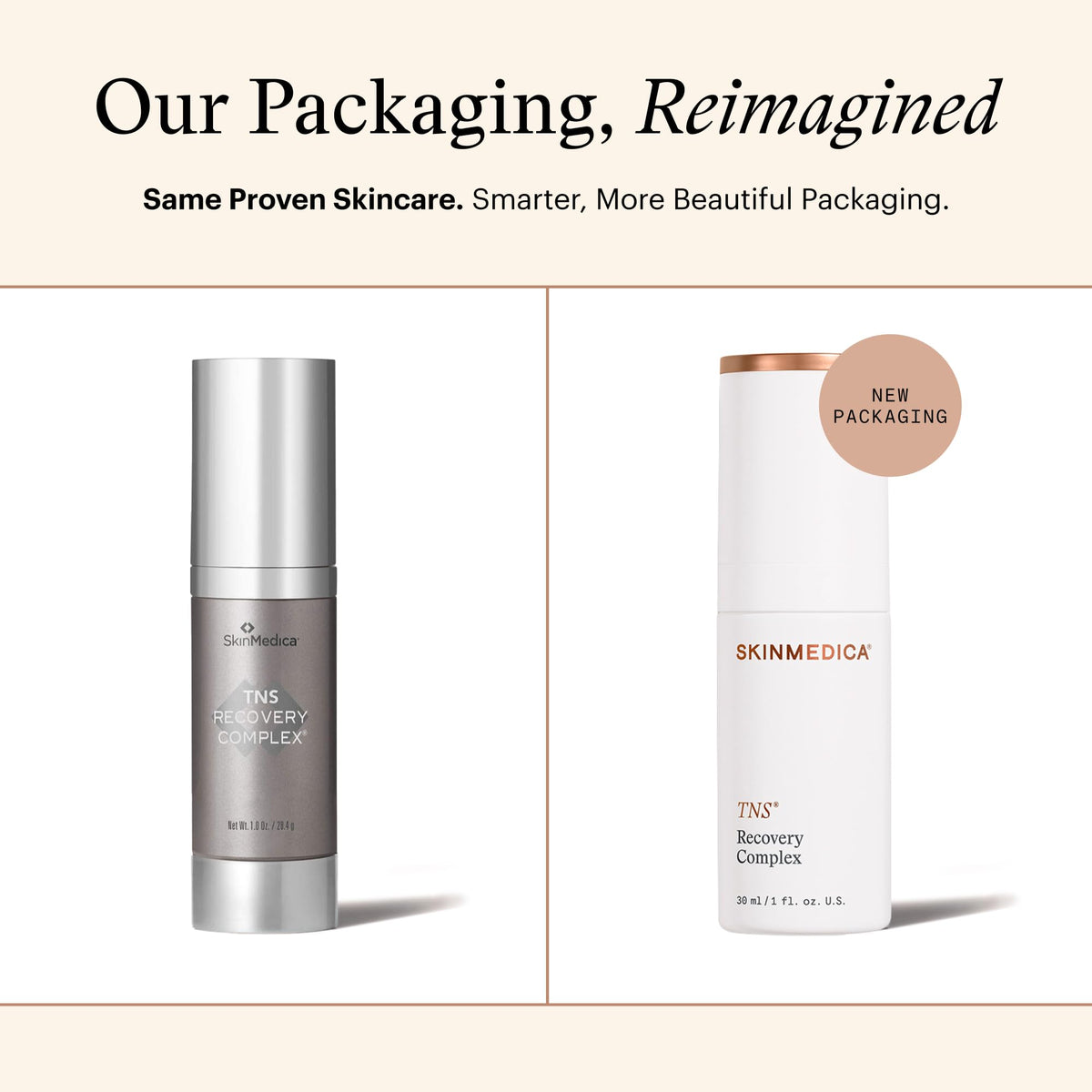 SkinMedica TNS Recovery Complex packaging with detailed label