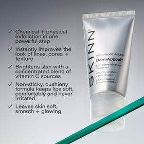 SKINN DermAppeal Microdermabrasion Face Scrub packaging side view
