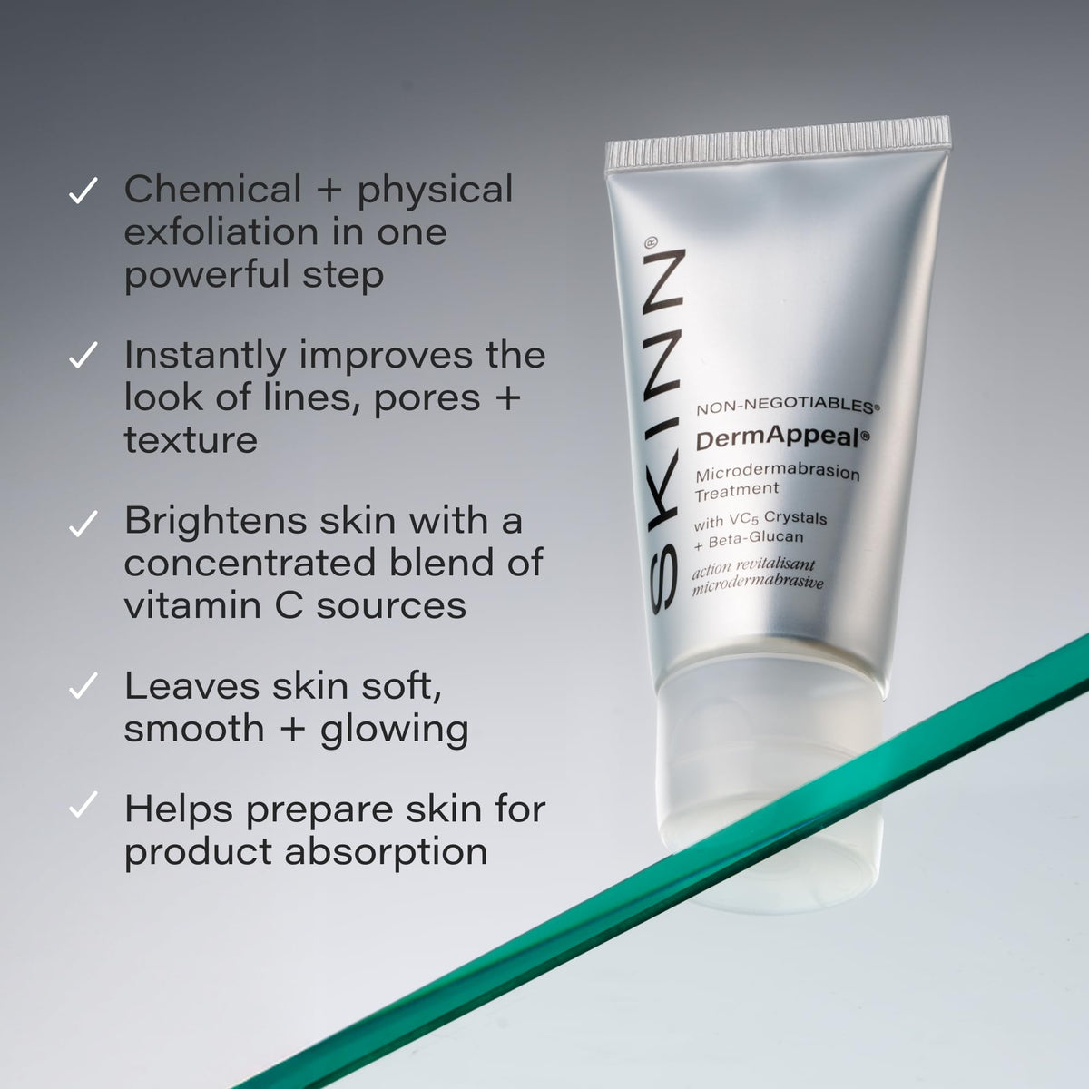 SKINN DermAppeal Microdermabrasion Facial Scrub 2oz packaging