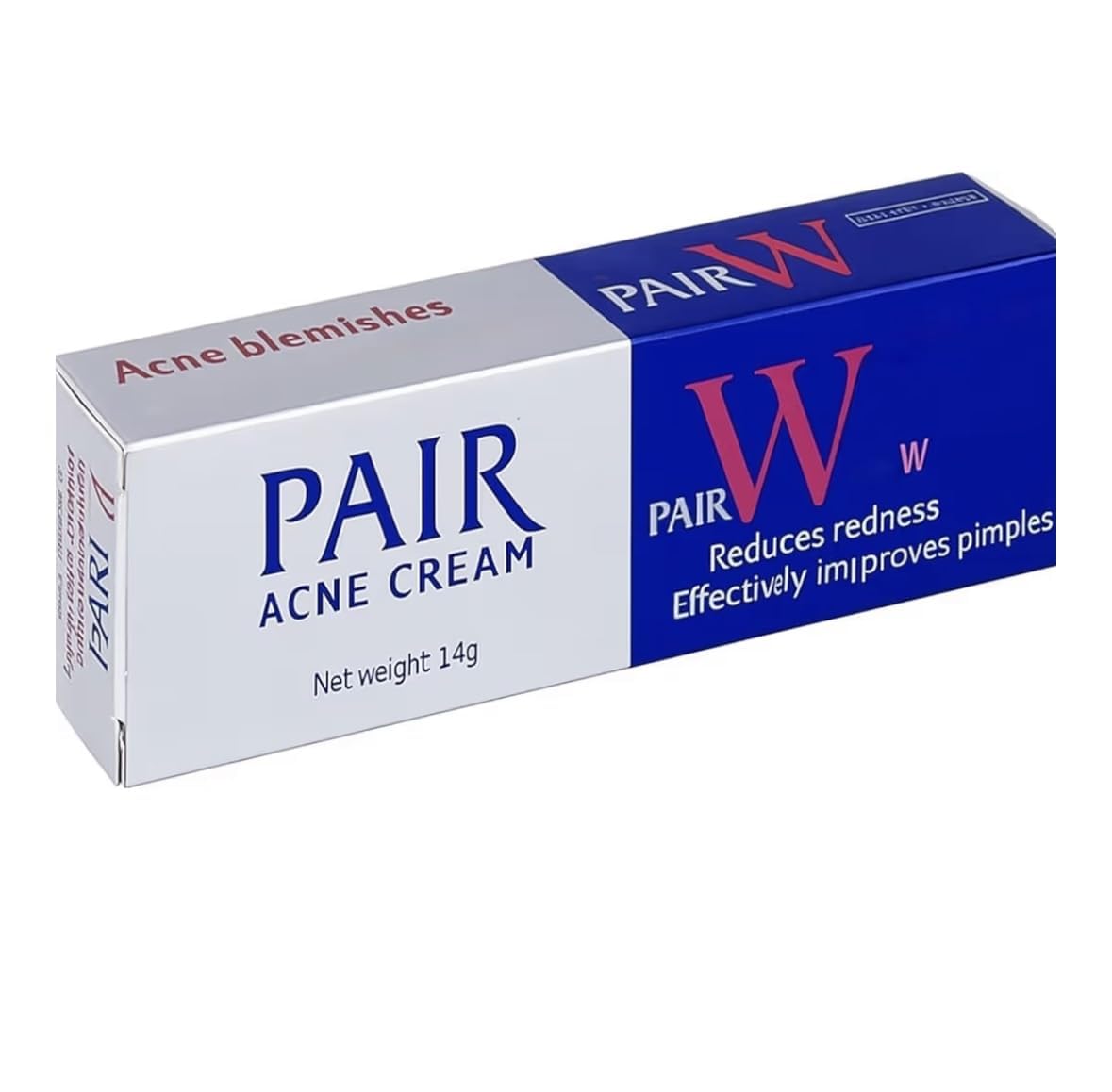 SKINSINS Acne Cream 14g back view with ingredient list
