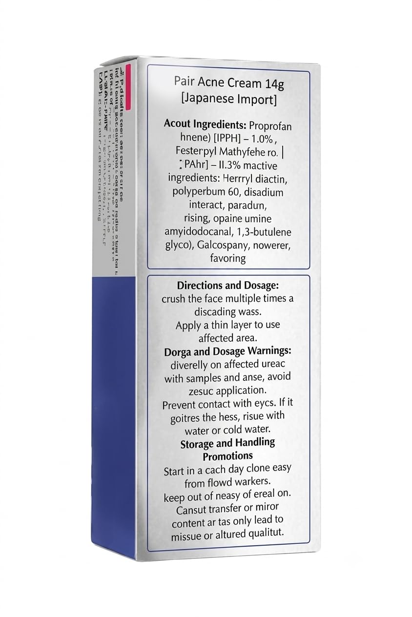 SKINSINS Acne Cream 14g side view showing texture