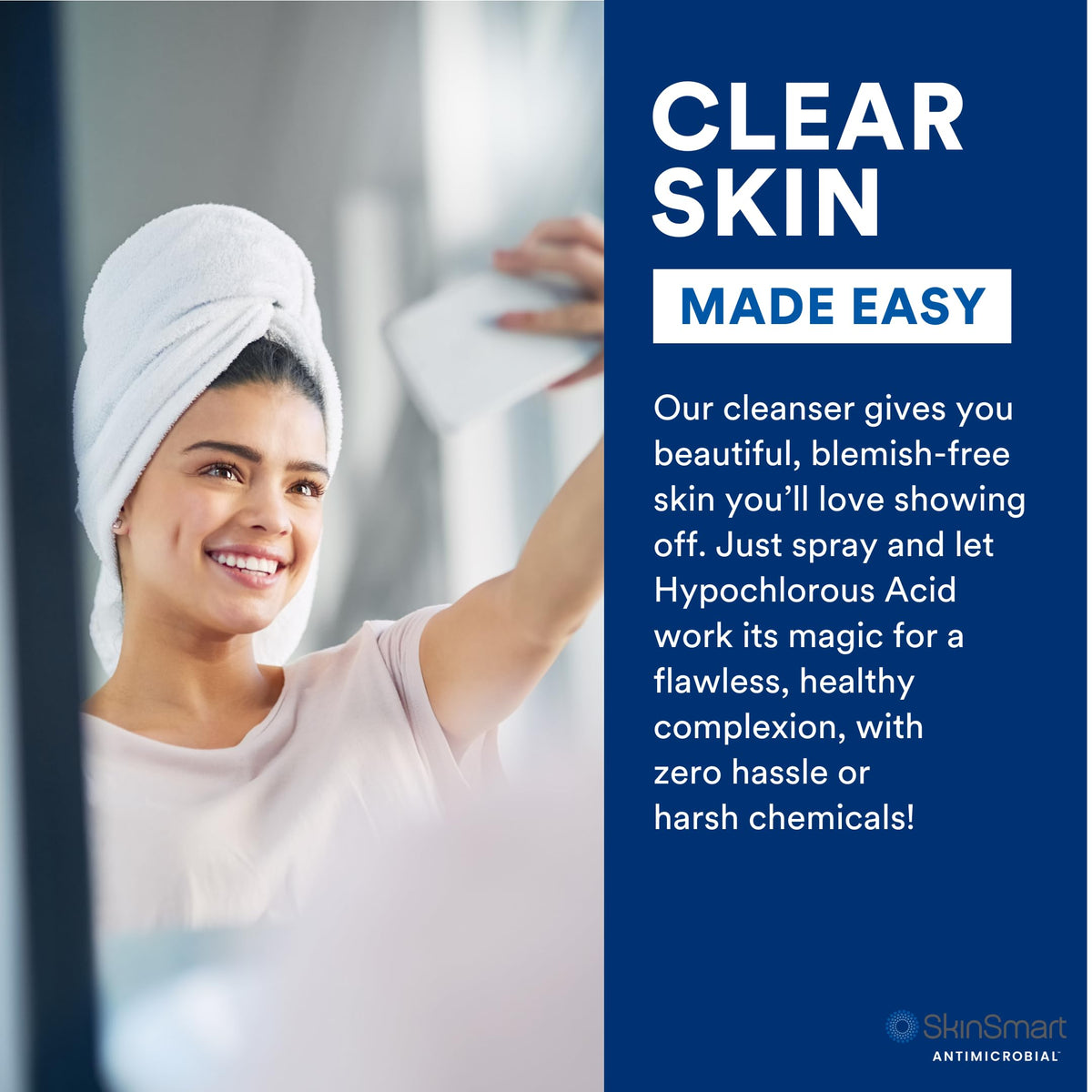 SkinSmart Antimicrobial Facial Cleanser packaging and label