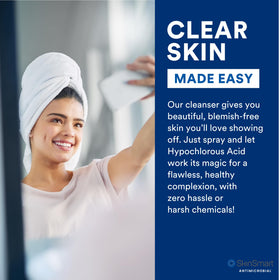 SkinSmart Antimicrobial Facial Cleanser packaging and label