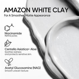 SKINTIFIC Amazonian White Clay Mask Stick open cap
