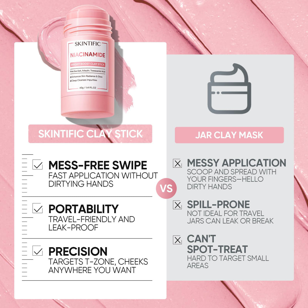 SKINTIFIC Bright support Face Mask Stick in a lifestyle setting