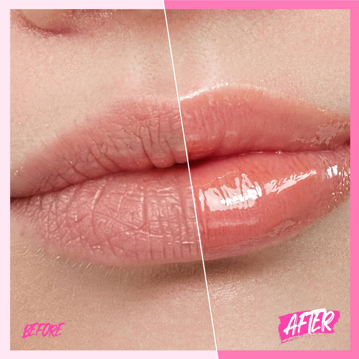 SKINTIFIC Brightening Lip Serum 01 Baby Pink texture on skin