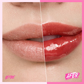 SKINTIFIC Brightening Lip Serum 08U Cinnamon Rose texture close-up